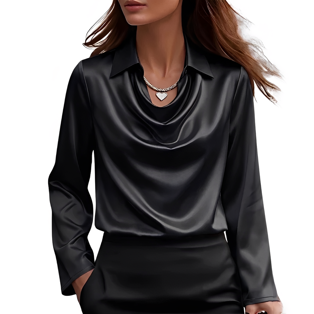 Dynah - Stylish long-sleeve blouse