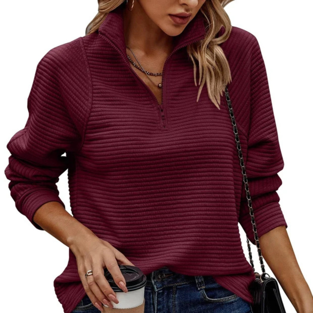 Zennia - Comfortable half-zip pullover