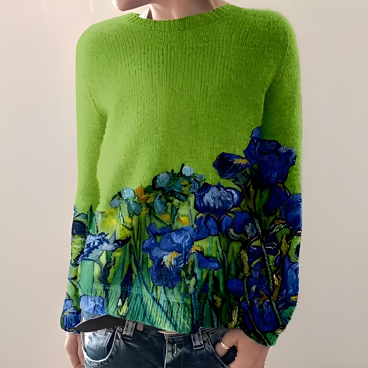 Liliane - Fashionable crew neck sweater