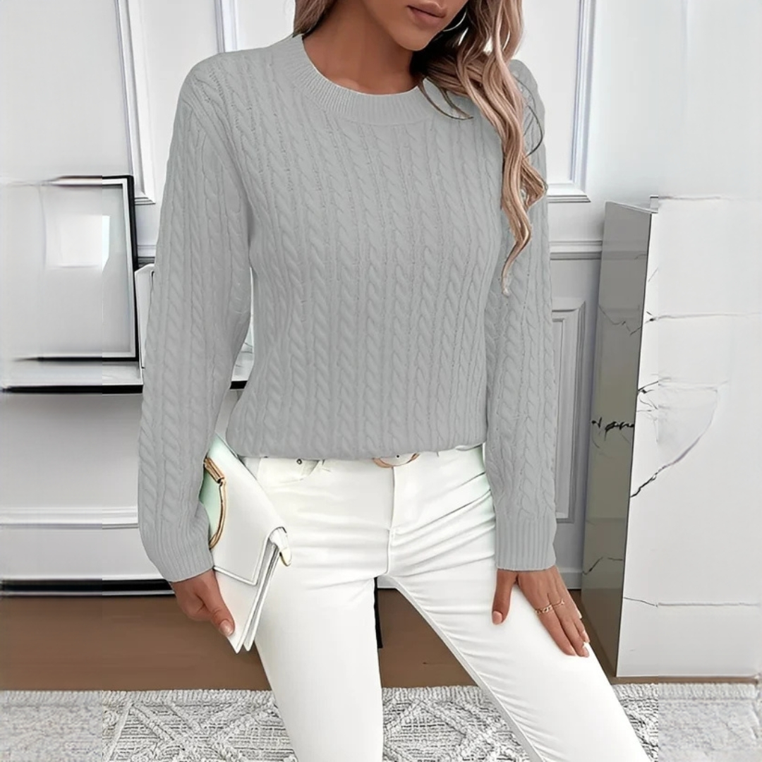Charisse - Comfortable crew neck sweater
