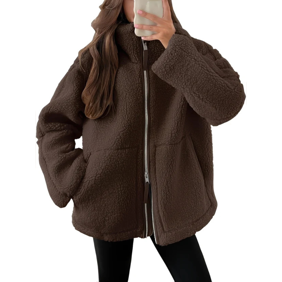 Rowena - Stylish and cozy jacket with zipper