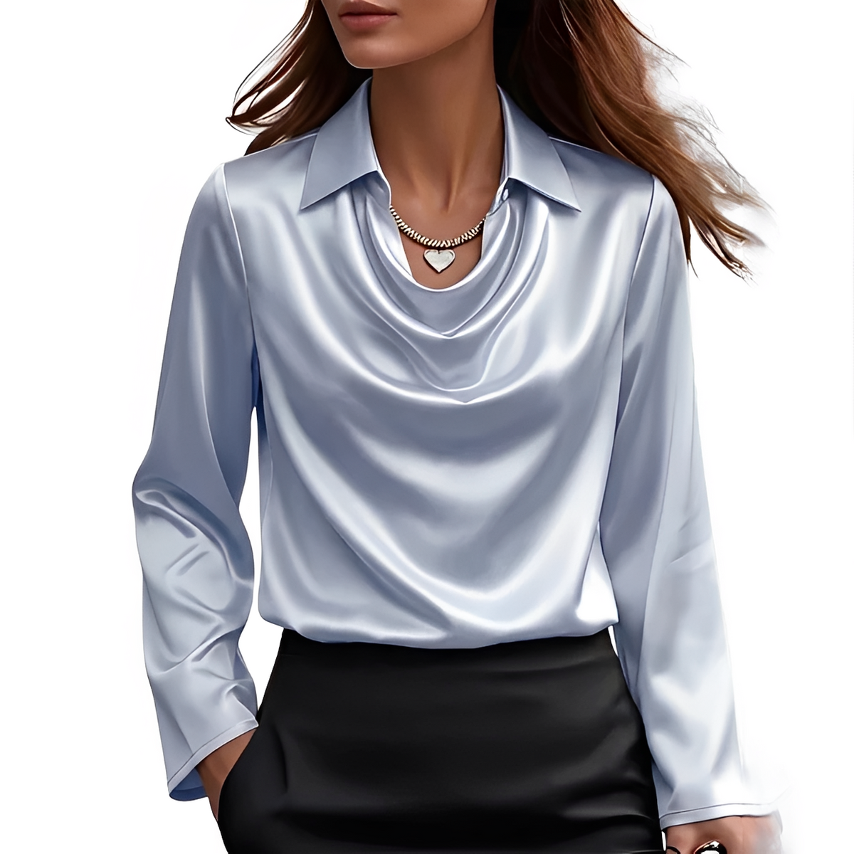 Dynah - Stylish long-sleeve blouse