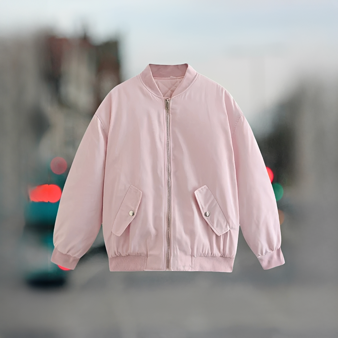 Fellaine - Comfortable oversized bomber jacket