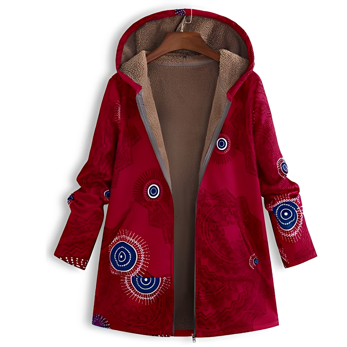 Olyvia - Vintage and cozy hooded jacket