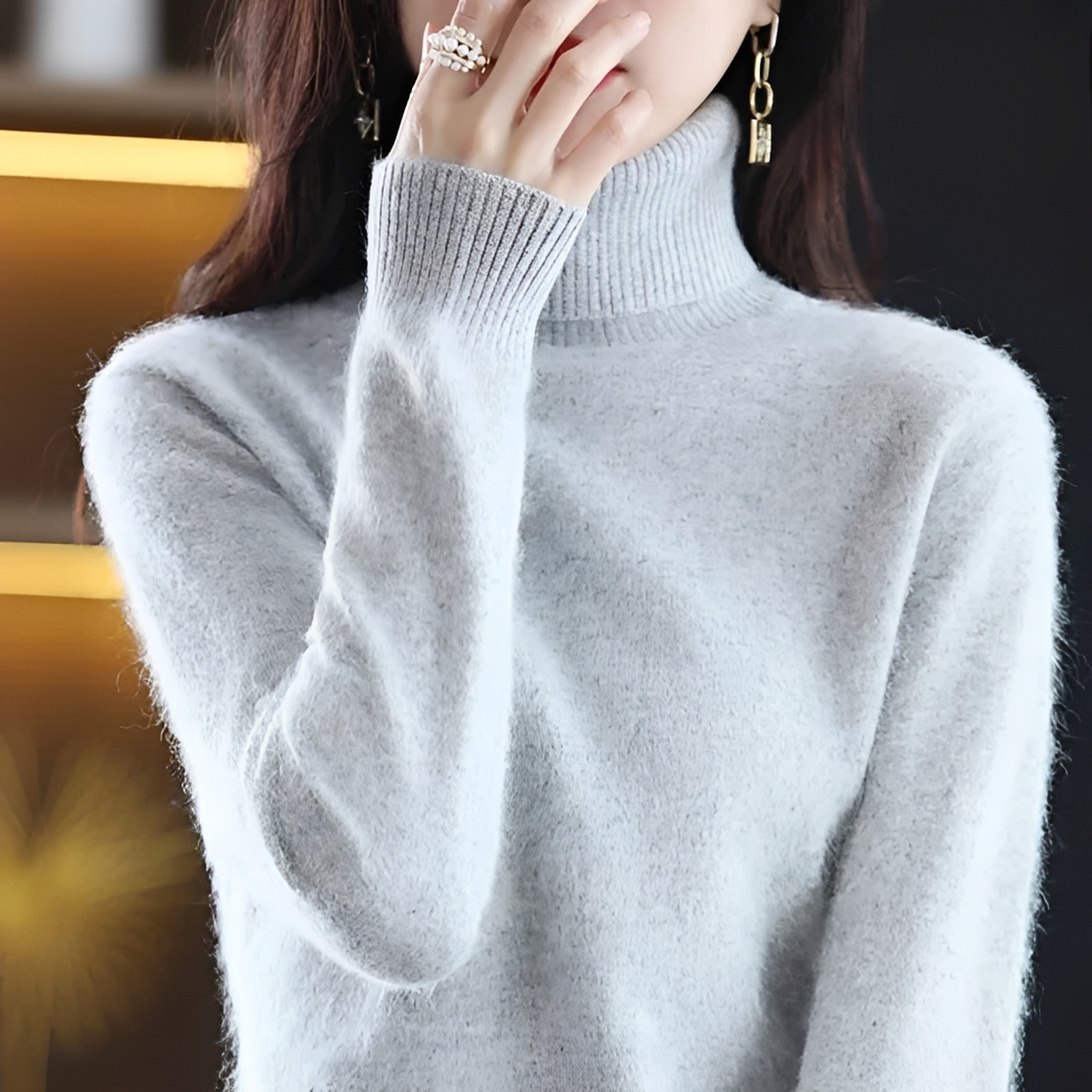 Letizia - Snug high-collar sweater