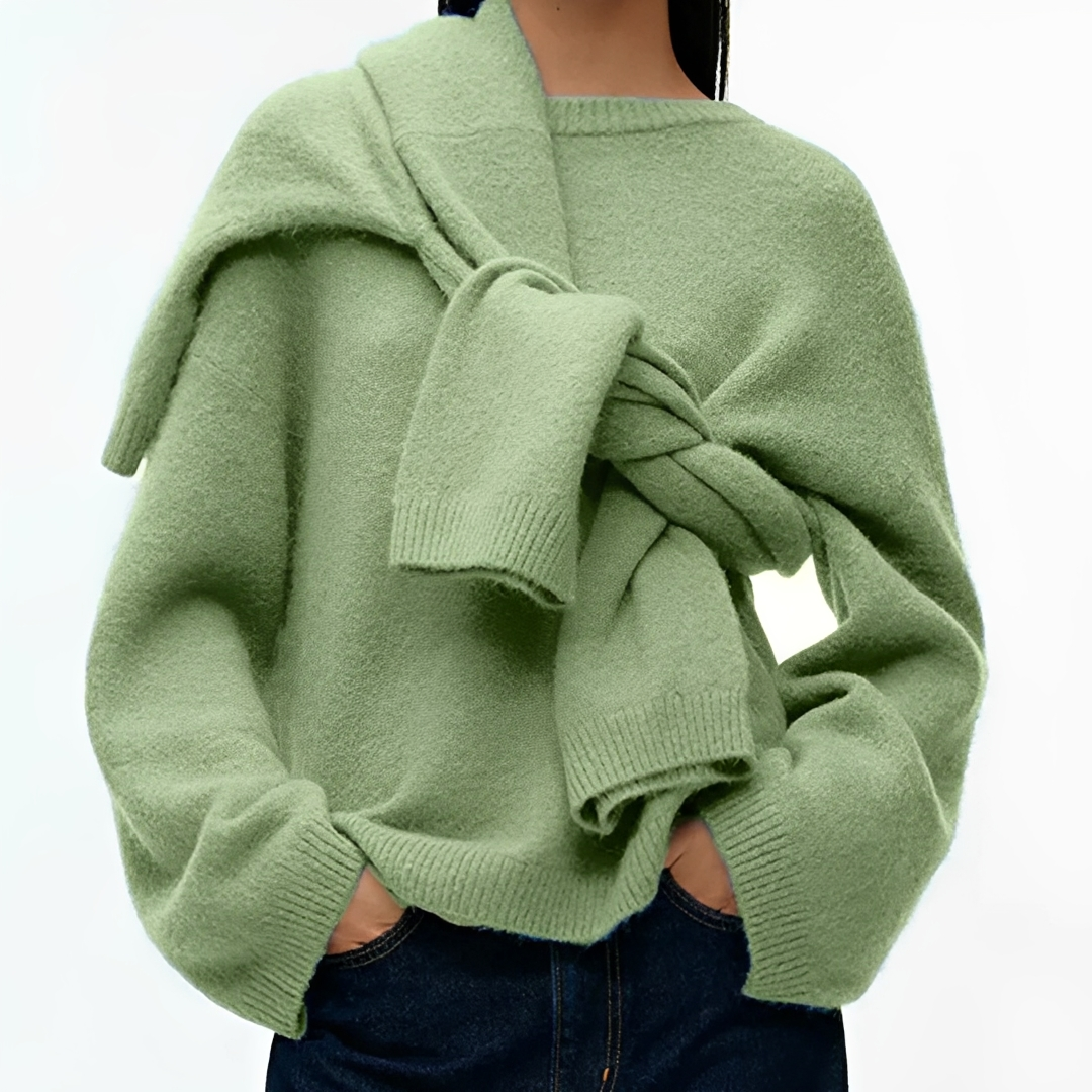 Clariza - Comfortable and snug crew neck sweater