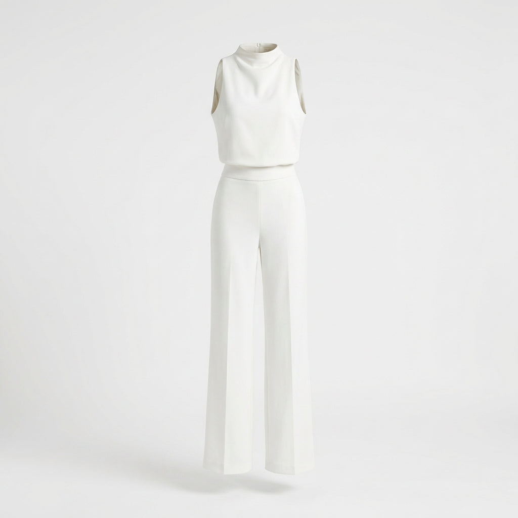 Almerra - Sleeveless jumpsuit with wide legs for women
