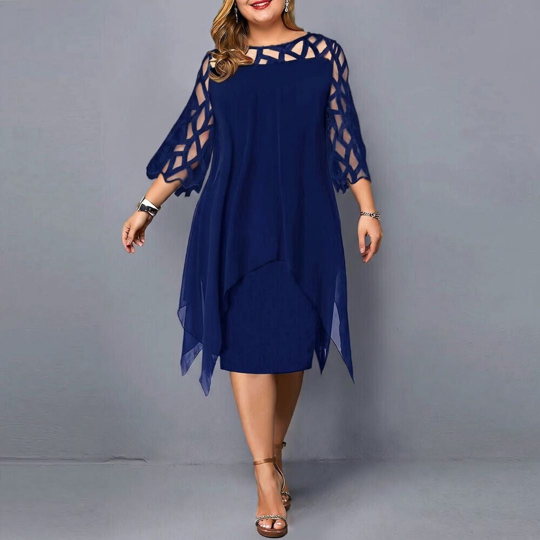 Annika – Dress Featuring Cut-Out Sleeves and a Feminine Silhouette