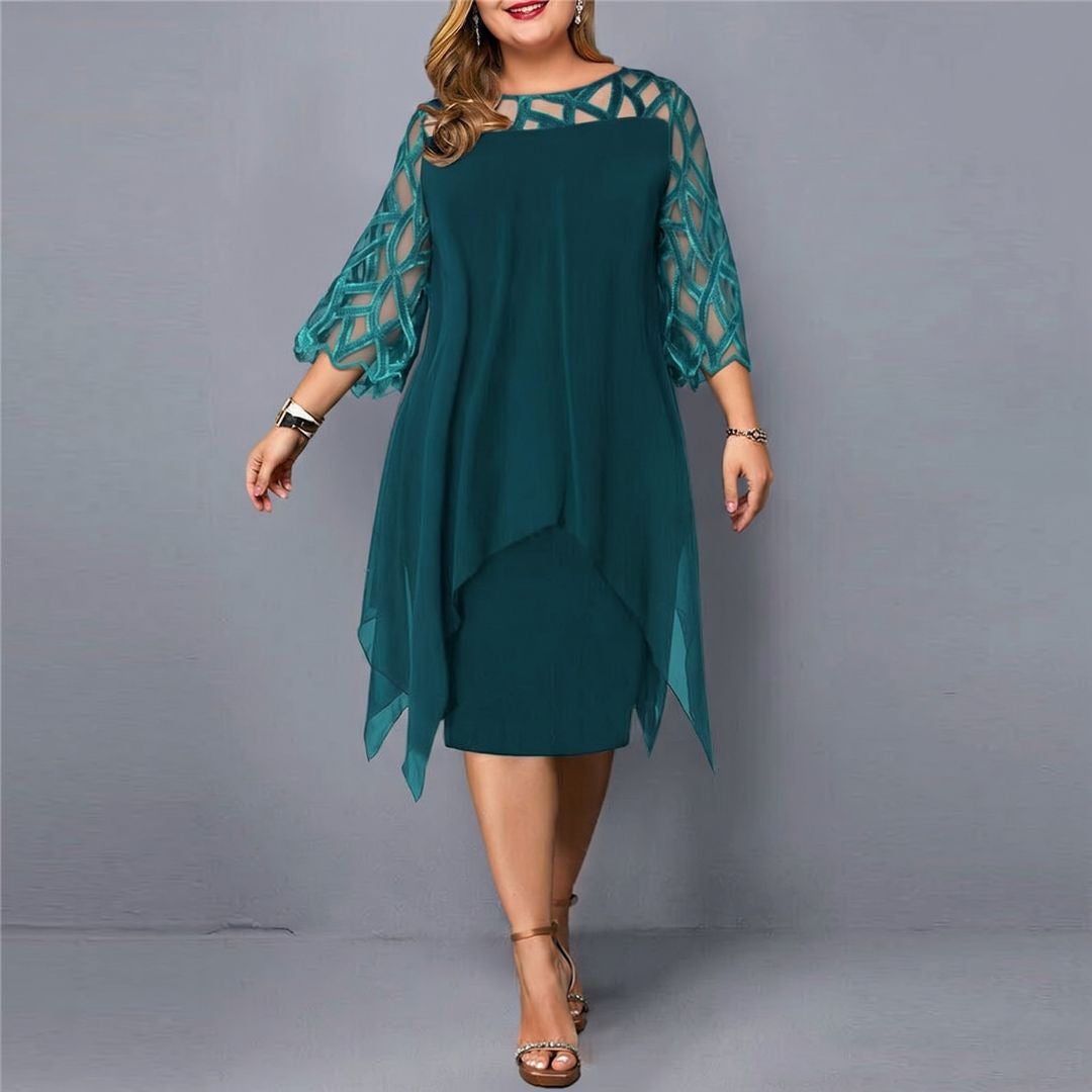 Annika – Dress Featuring Cut-Out Sleeves and a Feminine Silhouette
