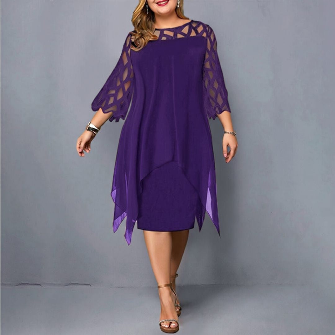 Annika – Dress Featuring Cut-Out Sleeves and a Feminine Silhouette
