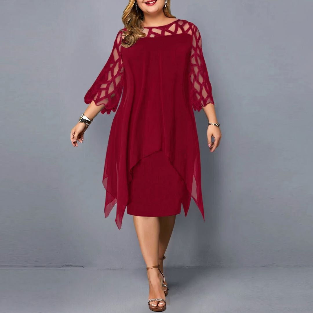 Annika – Dress Featuring Cut-Out Sleeves and a Feminine Silhouette