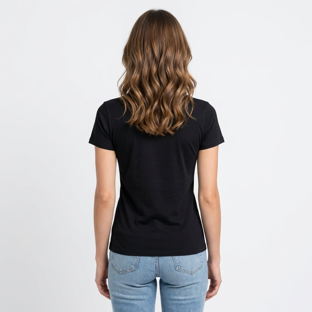 Black Cotton T-Shirt