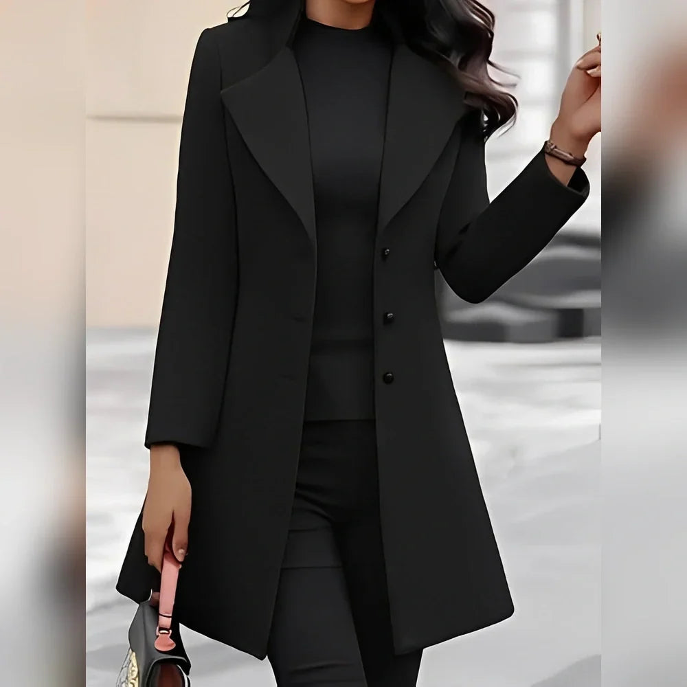 Pauline - Stylish Coat with Buttons for Women
