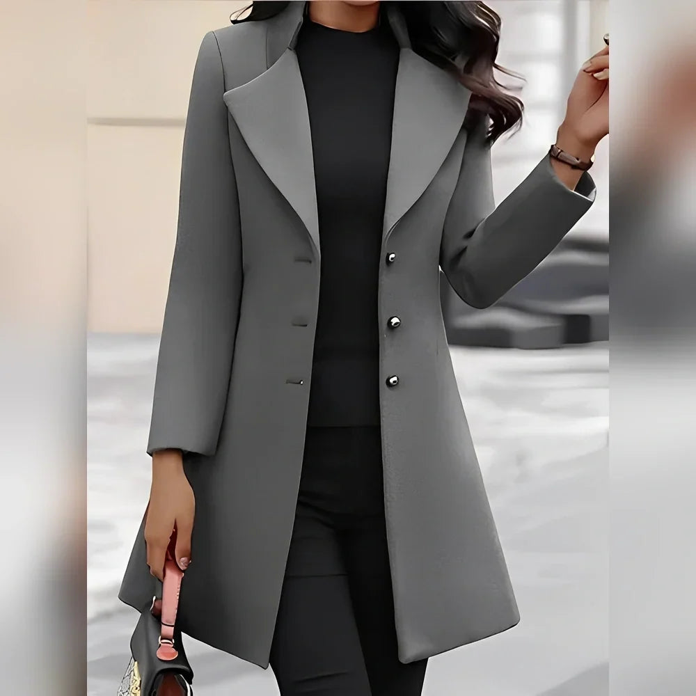 Pauline - Stylish Coat with Buttons for Women