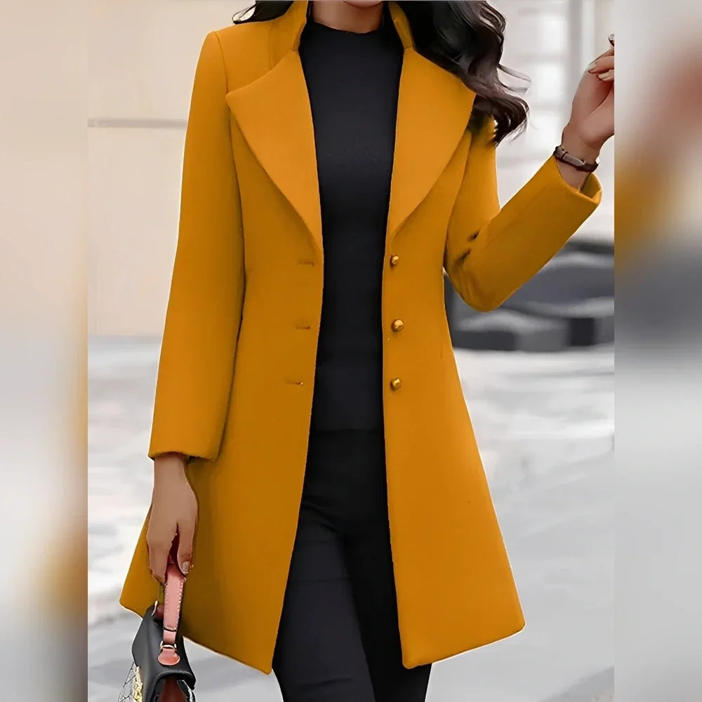 Pauline - Stylish Coat with Buttons for Women