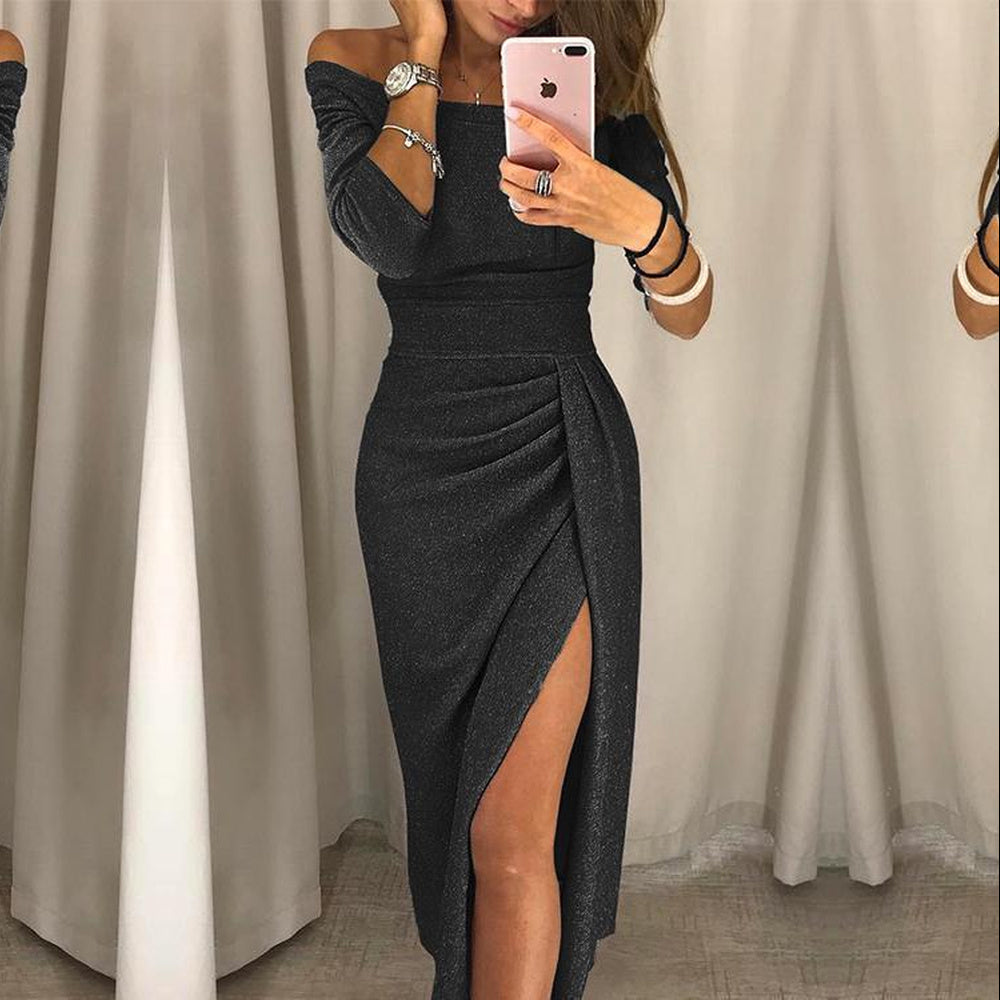 Alessandra – Stylish Dress with Strapless Sleeves for Women
