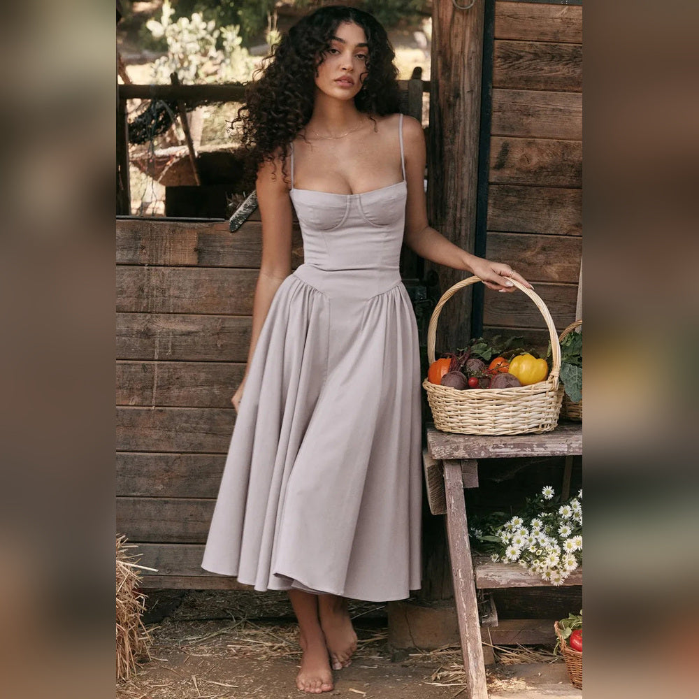 Diana - Midi Dress with Corset