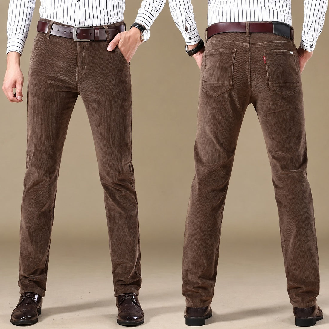 Men's Casual Pants - Tailored Fit 5-Pocket Trousers with Modern Silhouette