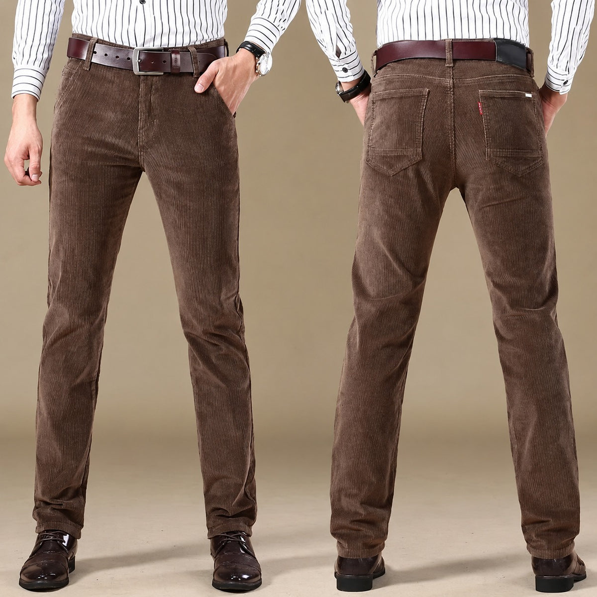Men's Casual Pants - Tailored Fit 5-Pocket Trousers with Modern Silhouette
