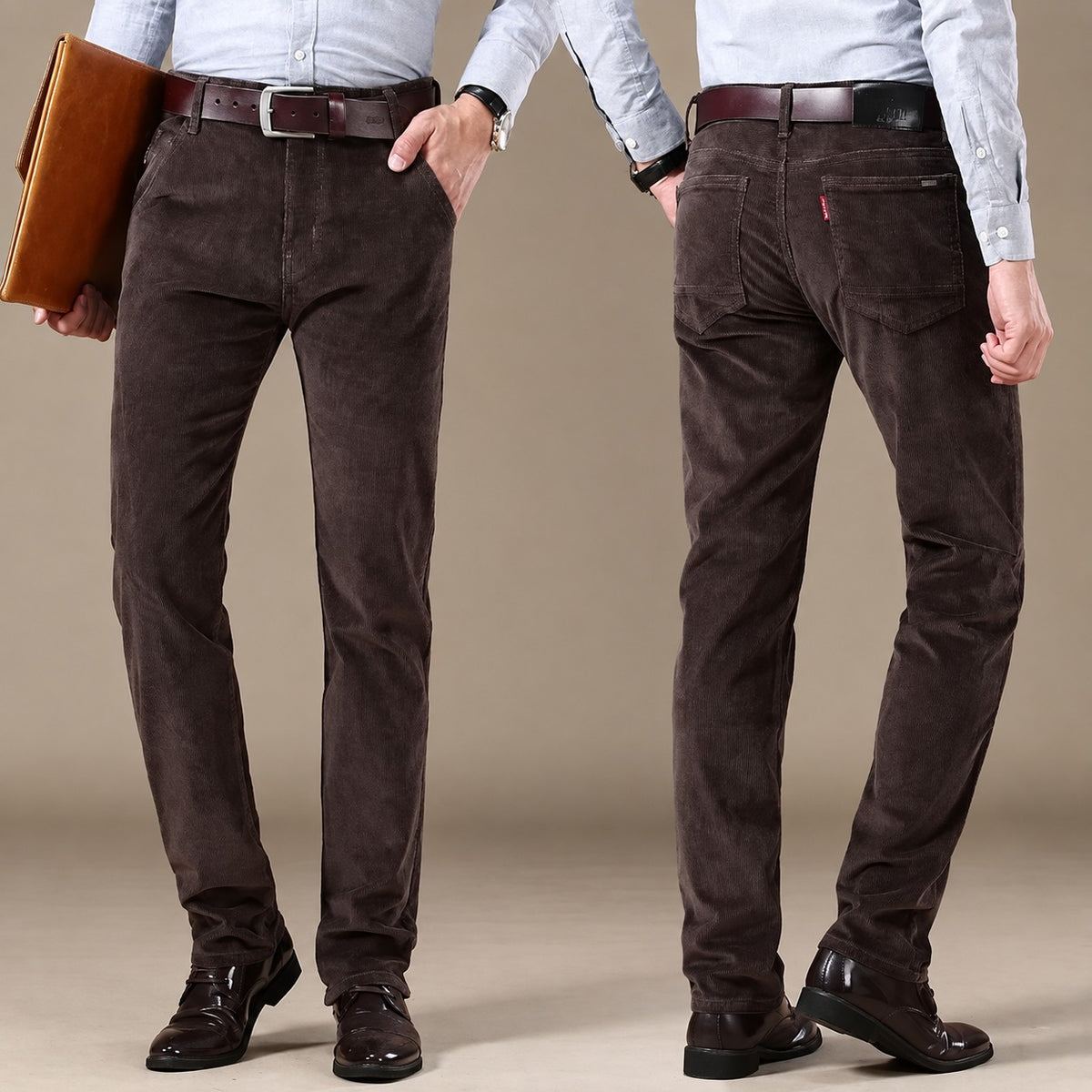 Men's Casual Pants - Tailored Fit 5-Pocket Trousers with Modern Silhouette