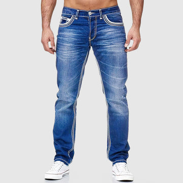 Men's Classic Cut Jeans - Regular Fit, Five-Pocket Design
