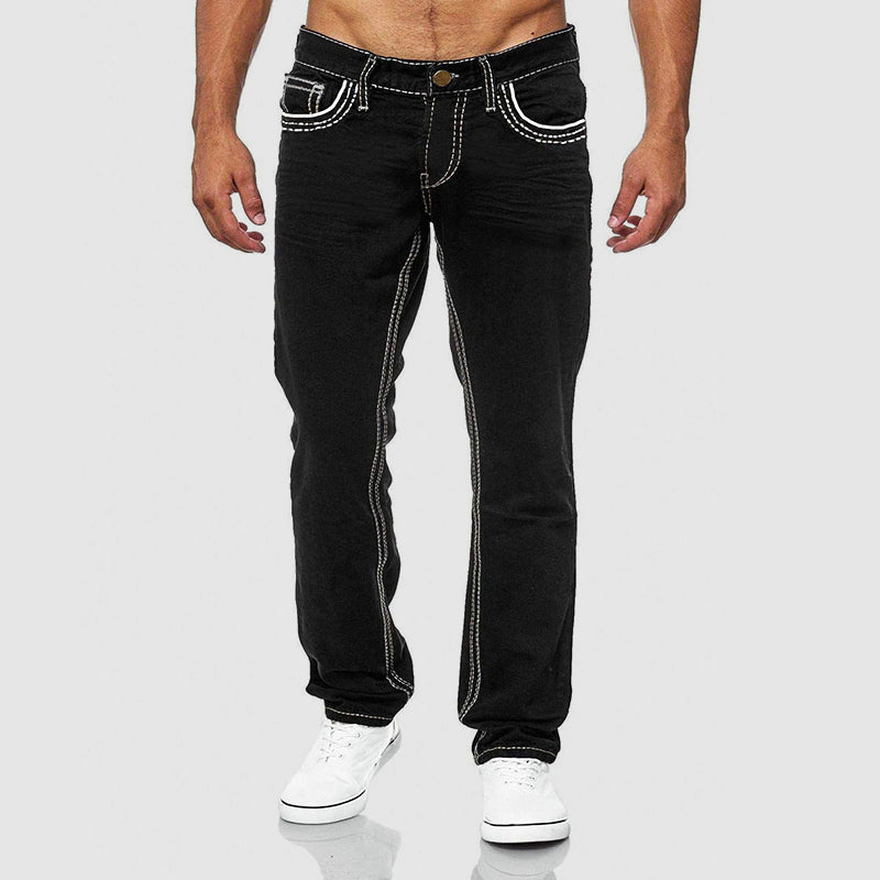 Men's Classic Cut Jeans - Regular Fit, Five-Pocket Design
