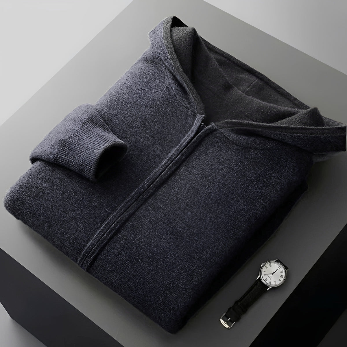 Men's Reversible Hoodie - Lightweight, Zip-Up, Casual Fit