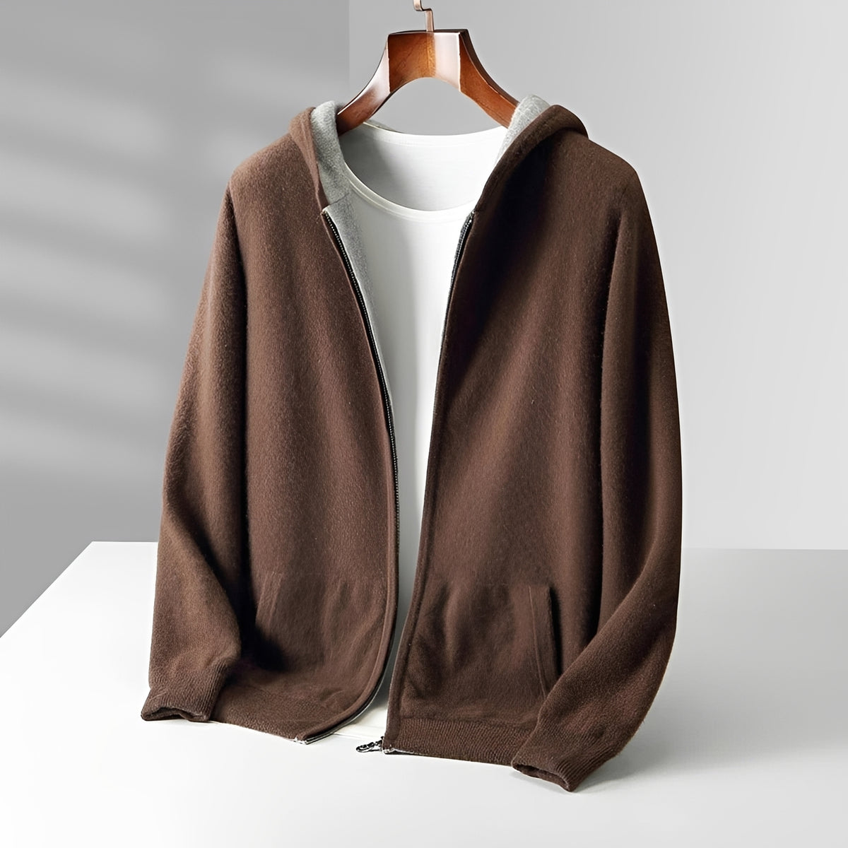 Men's Reversible Hoodie - Lightweight, Zip-Up, Casual Fit