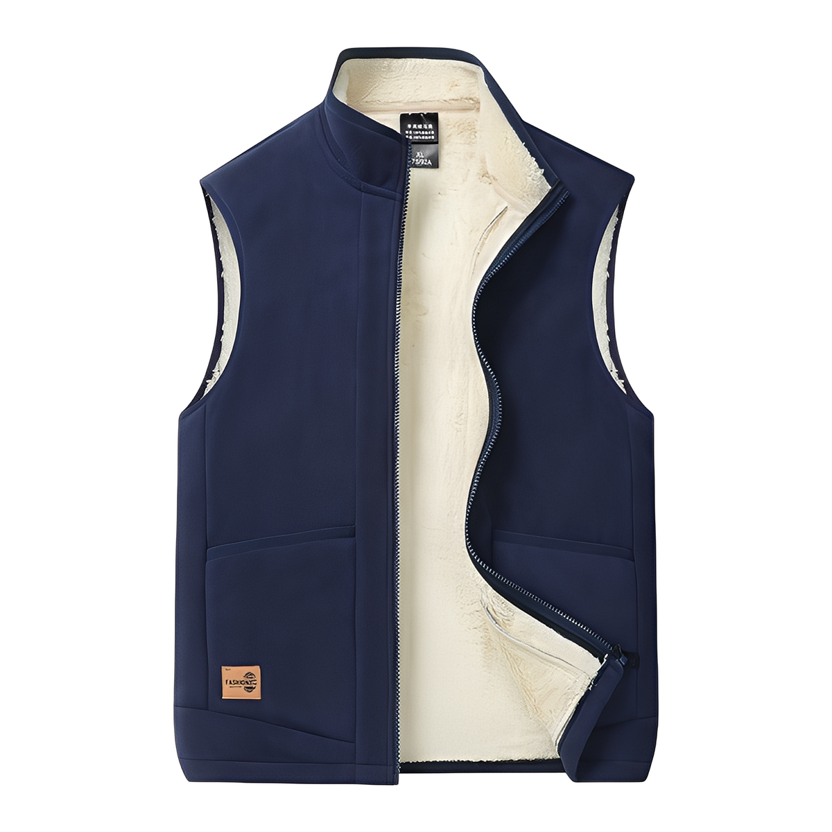 Men's Vest Insulated with Zipper Closure and Pockets - Casual Fit