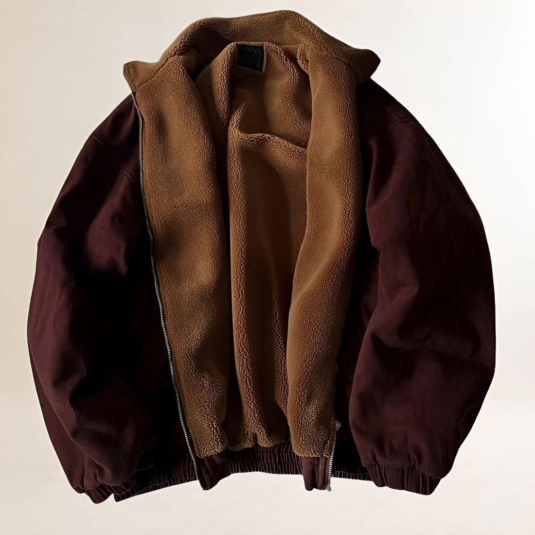 Men's Winter Jacket - Zip-Up, Casual Style, Relaxed Fit