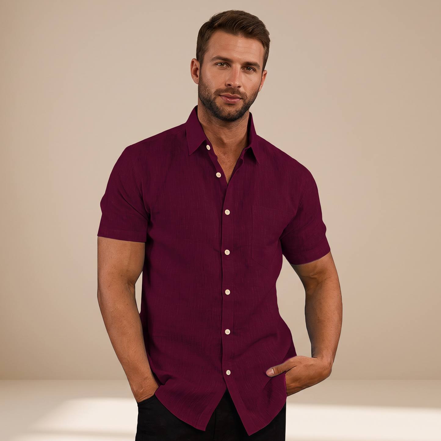 Cassius - Formal Short-Sleeve Shirt
