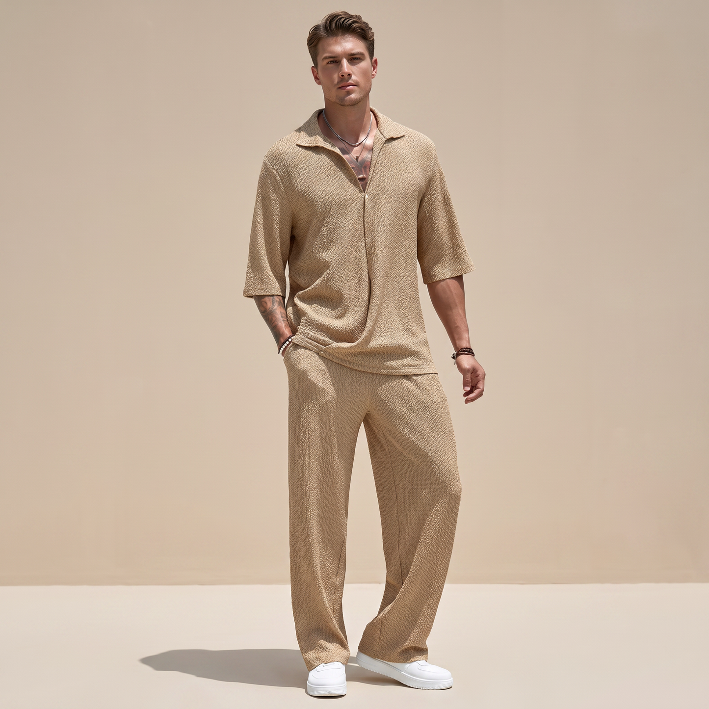 Allen - Casual Ripple Textured Set