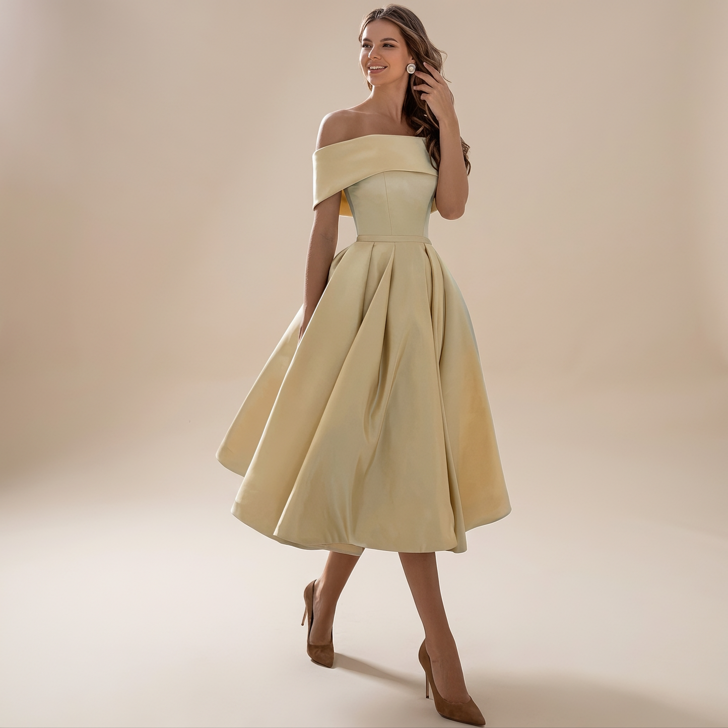 Erika - Chic Off Shoulder Dress