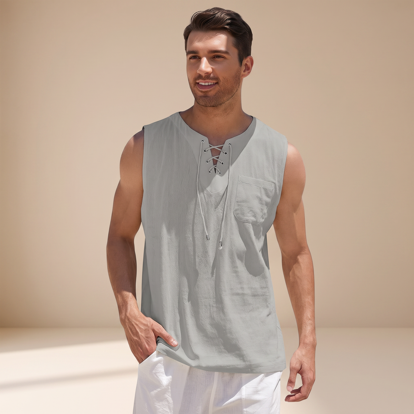 Mccoy - Loose Sleeveless Tank Top