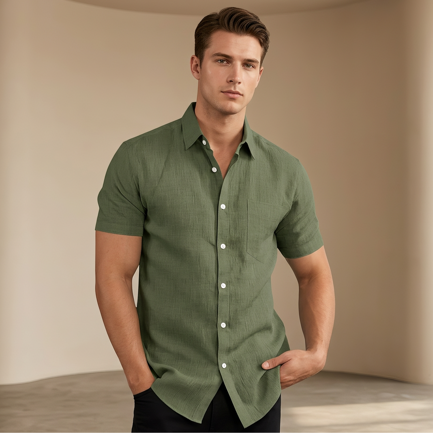 Cassius - Formal Short-Sleeve Shirt