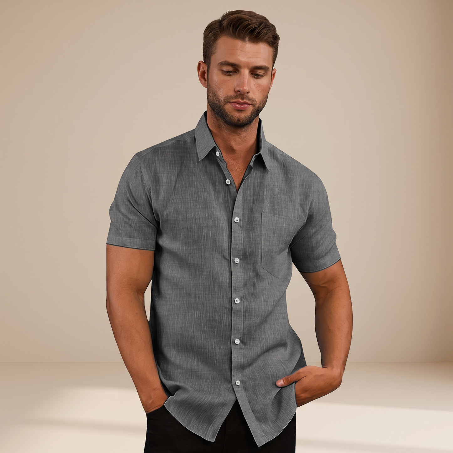 Cassius - Formal Short-Sleeve Shirt