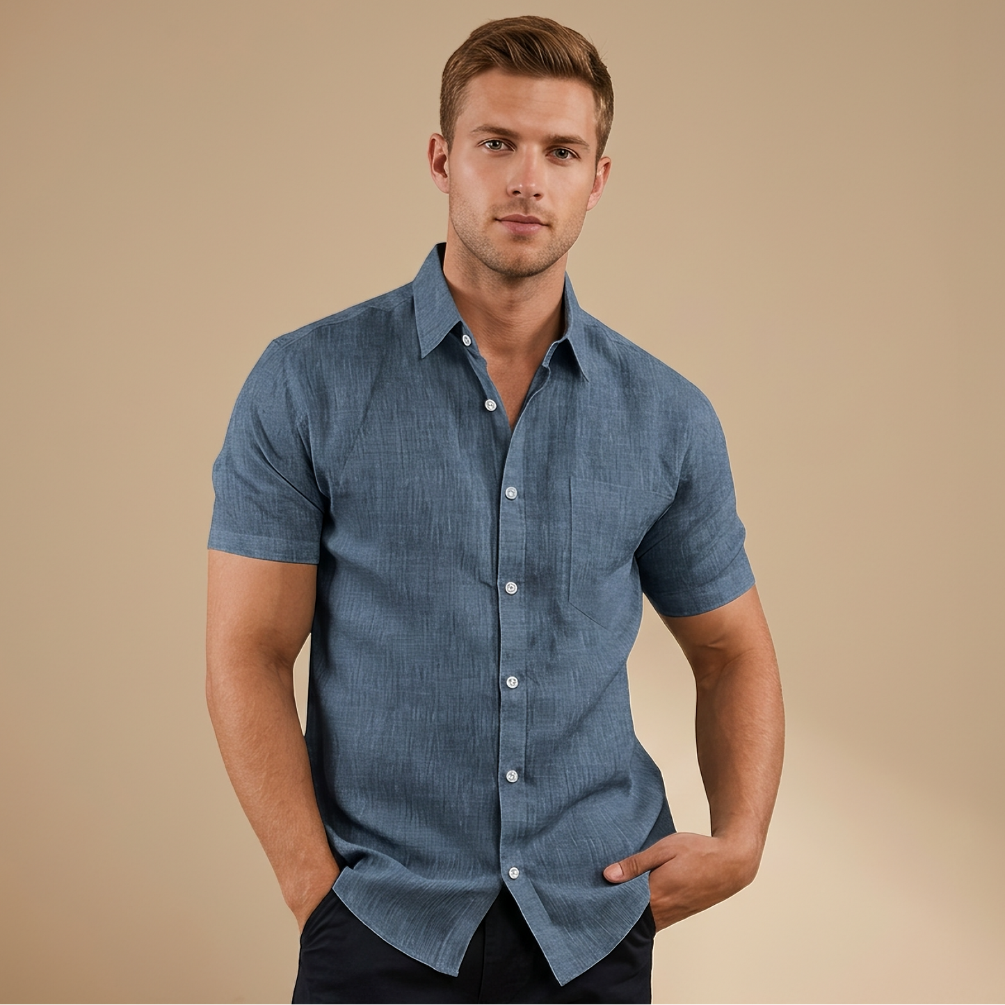Cassius - Formal Short-Sleeve Shirt