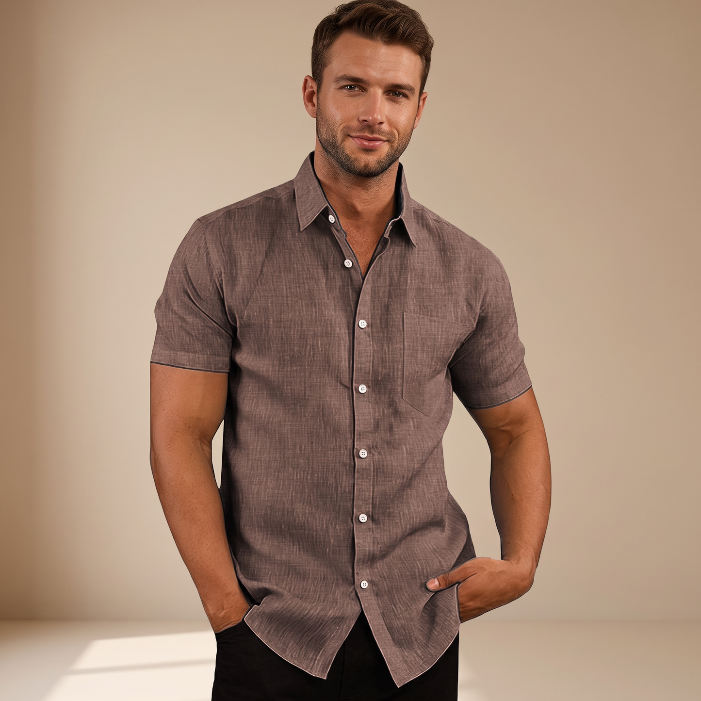 Cassius - Formal Short-Sleeve Shirt