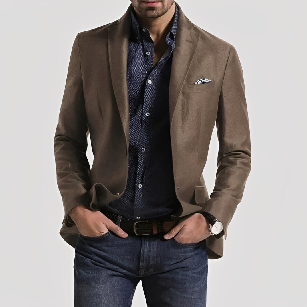 George - Formal men's blazer with two-button closure