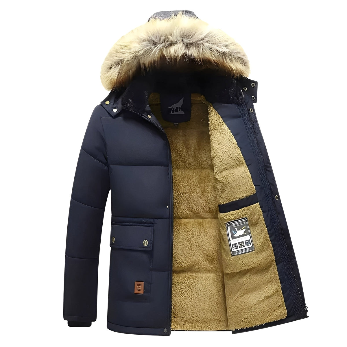 Crispian - Warm jacket with hood