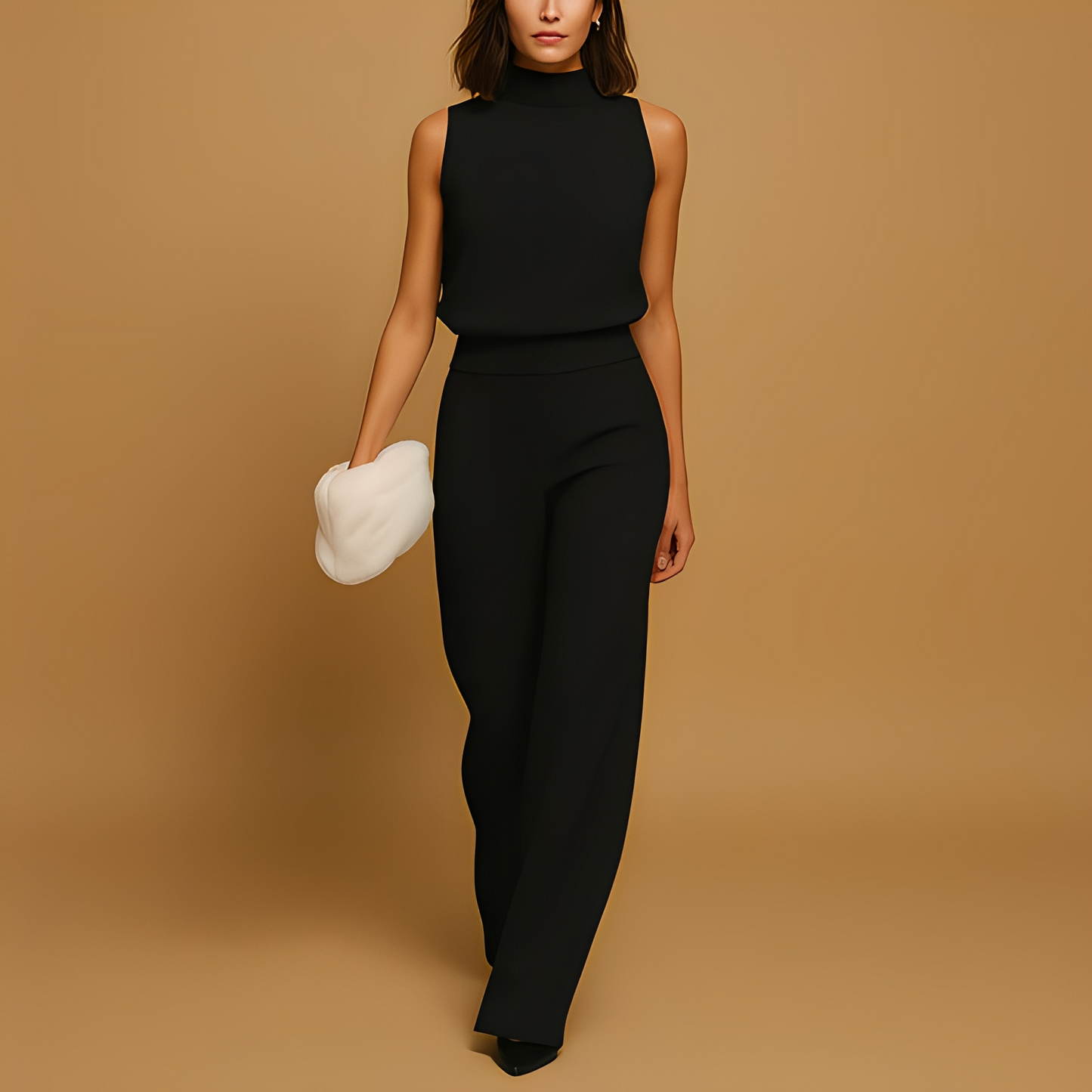 Almerra - Sleeveless jumpsuit with wide legs for women