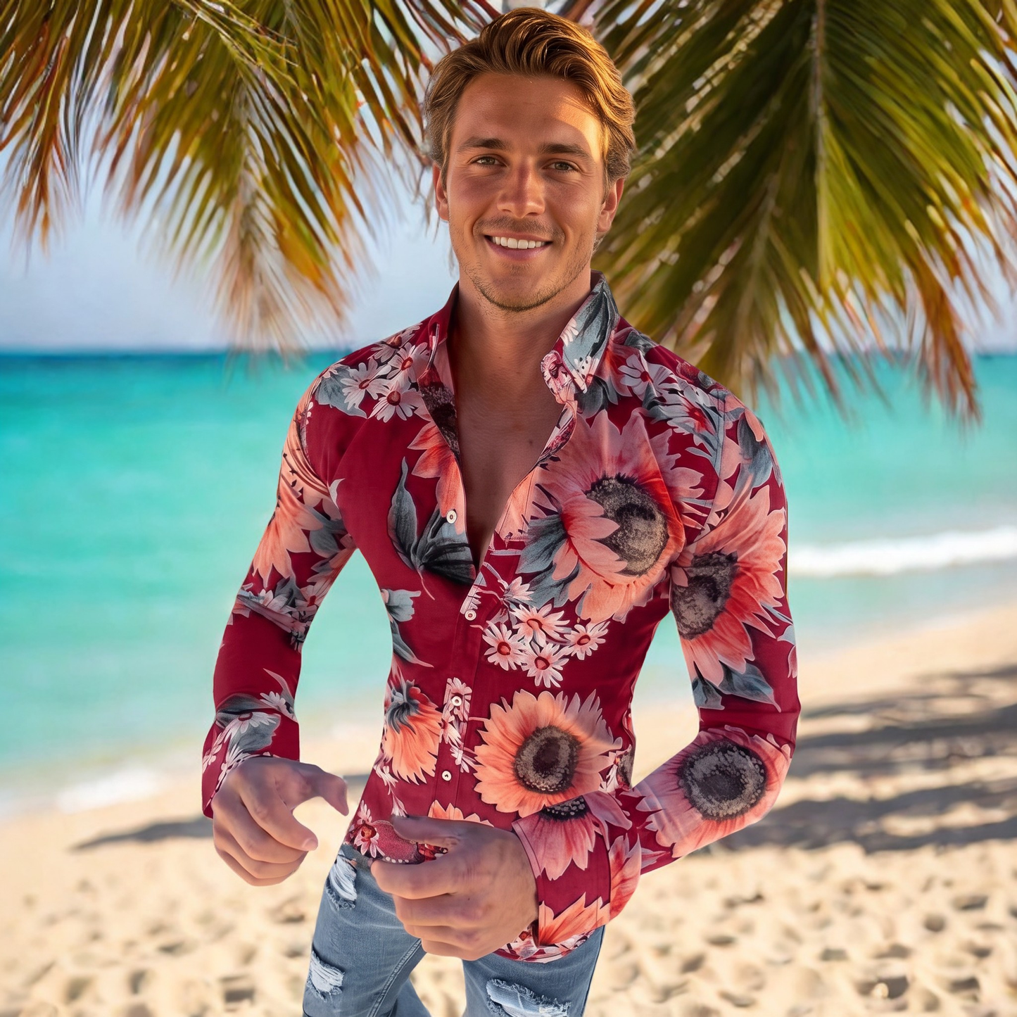 Denzel - Floral Long Sleeve Shirt