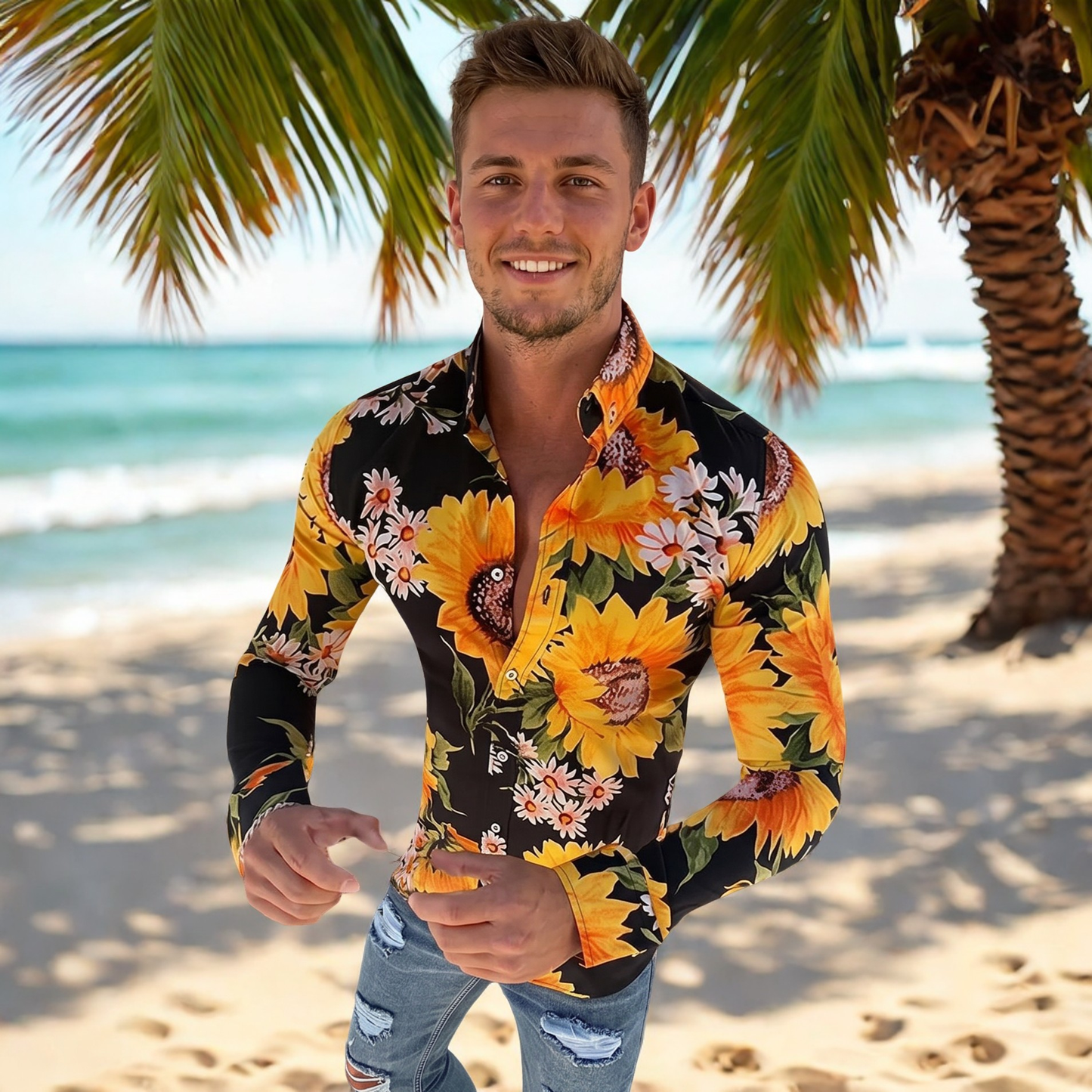 Denzel - Floral Long Sleeve Shirt