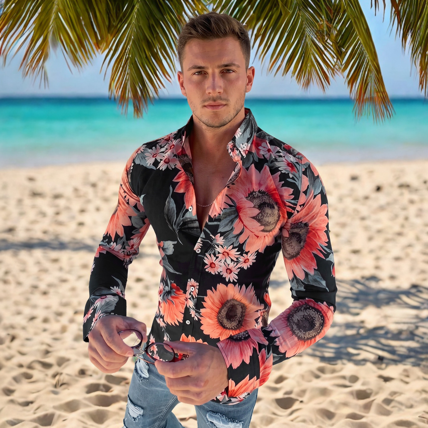 Denzel - Floral Long Sleeve Shirt