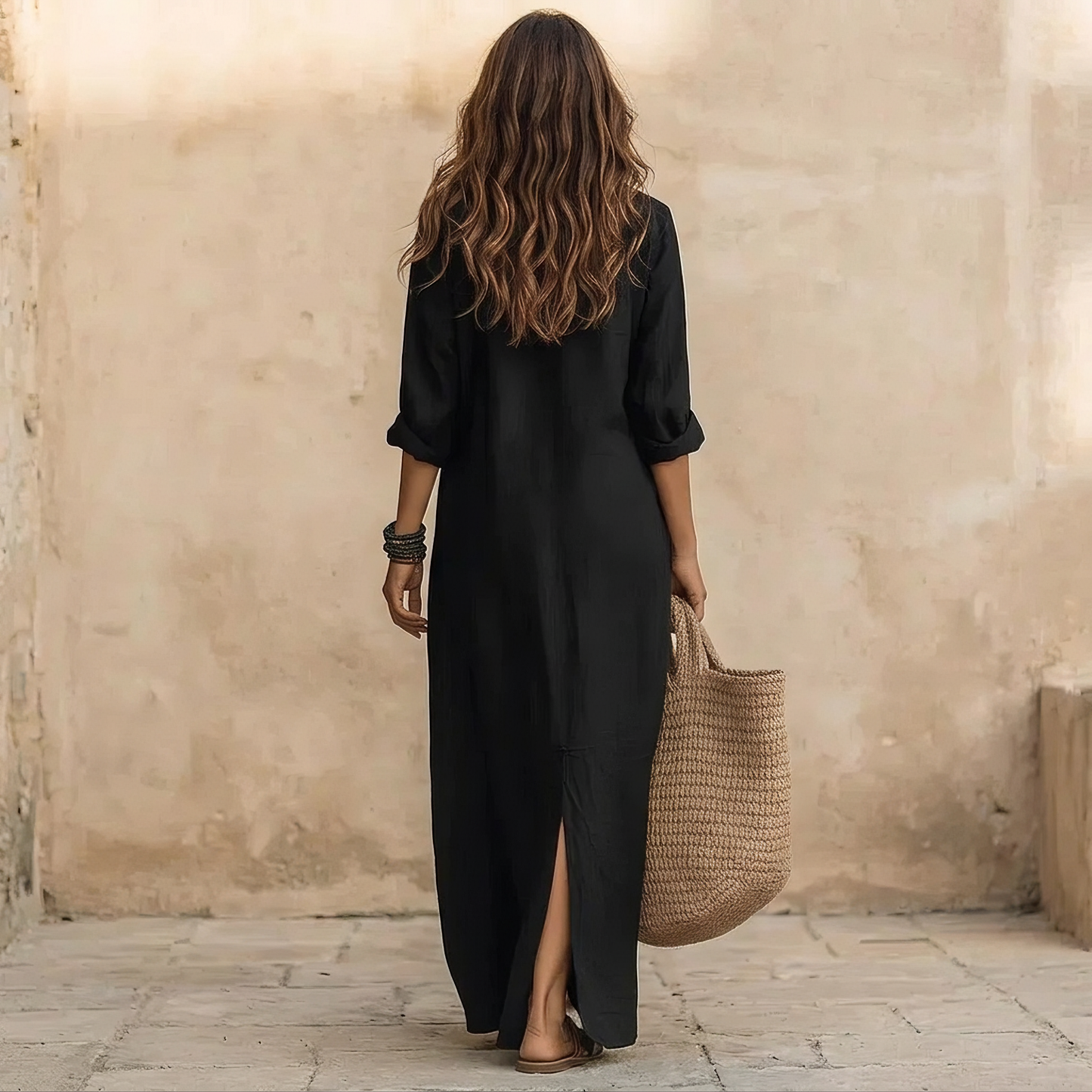 Reggie - Simple Long Shirt Dress