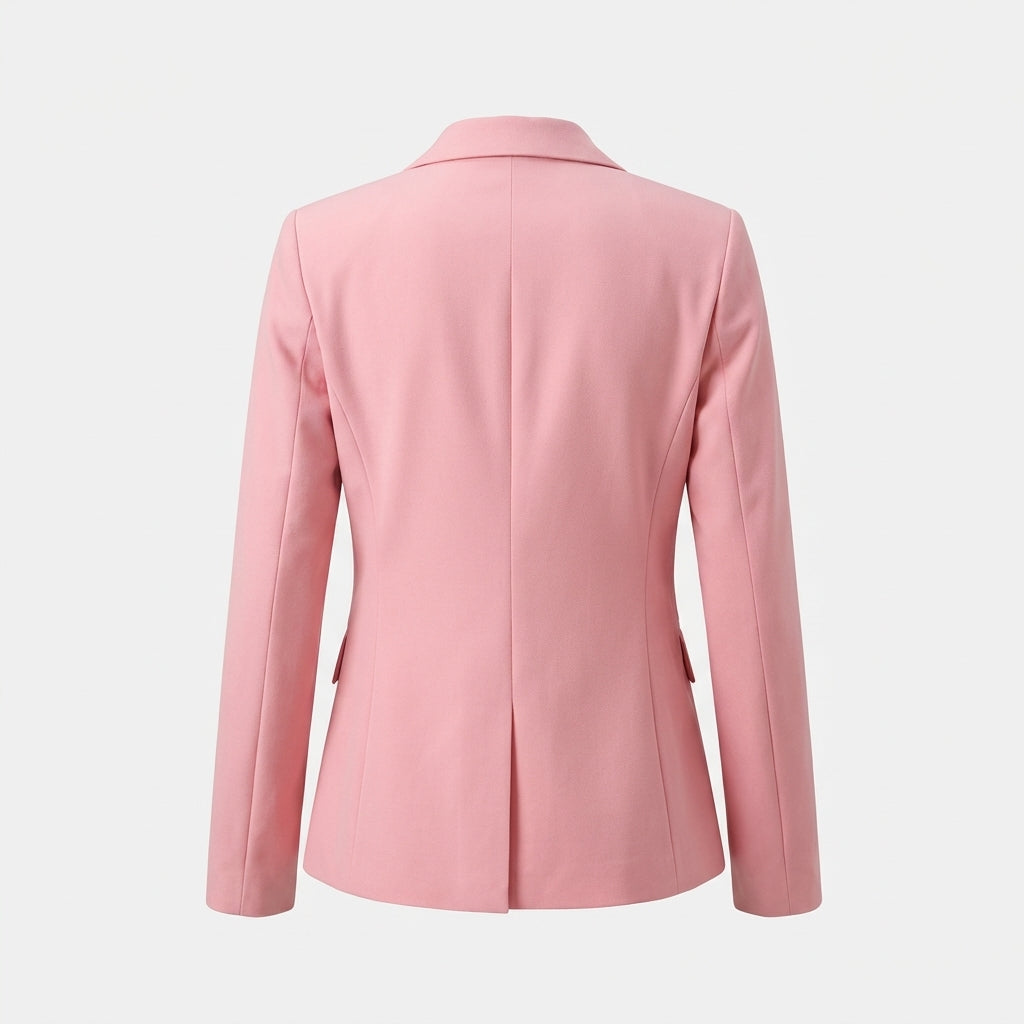 Pink Polyester Blazer