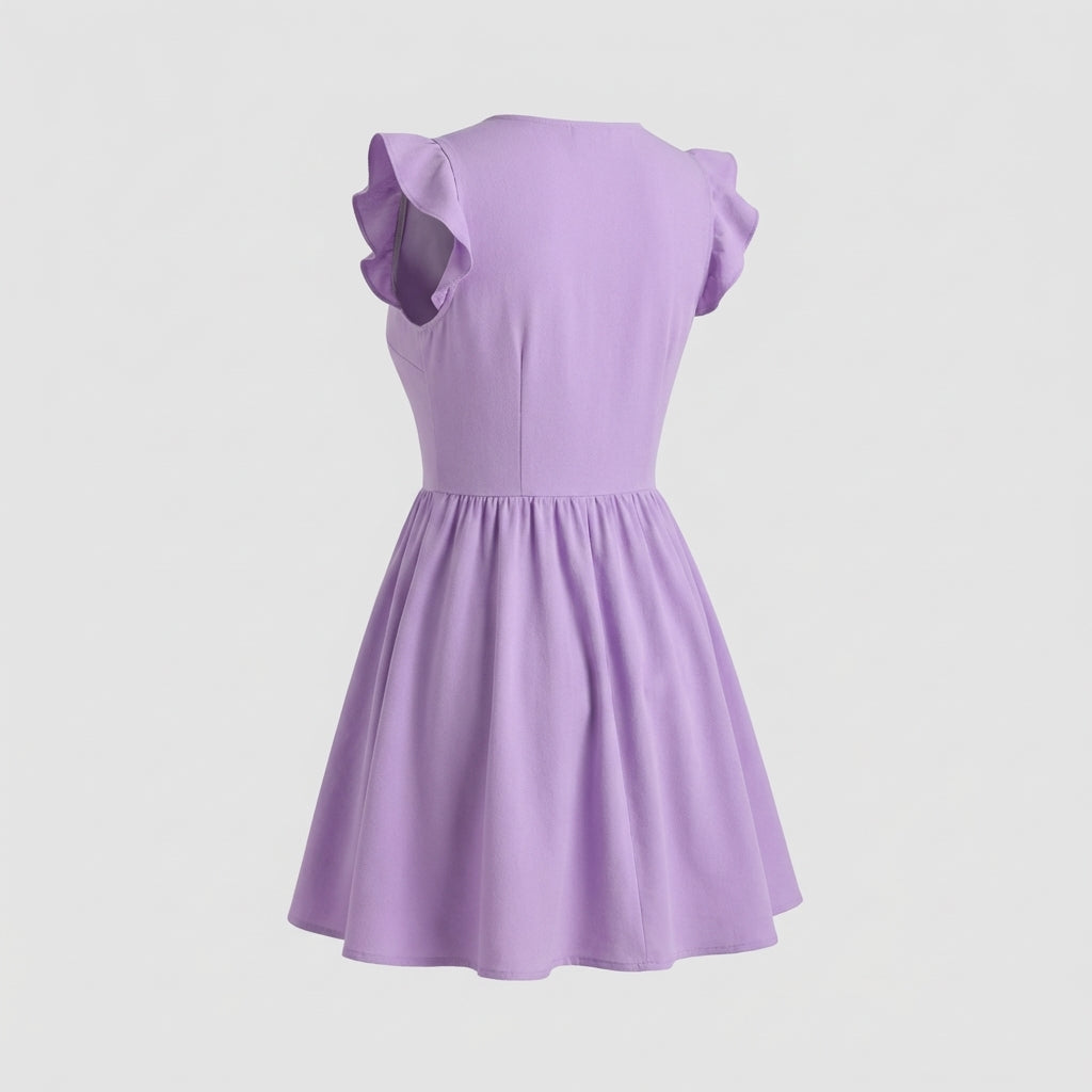 Purple Cotton Dress