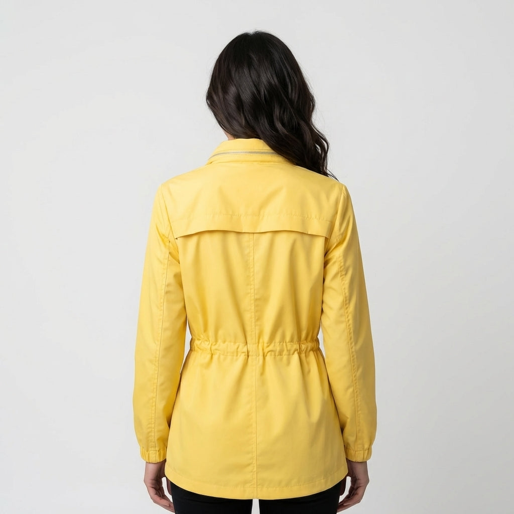Yellow Polyester Jacket
