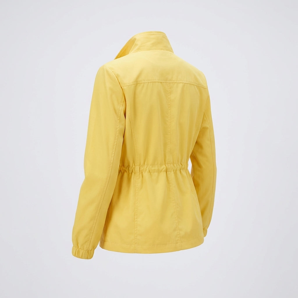 Yellow Polyester Jacket