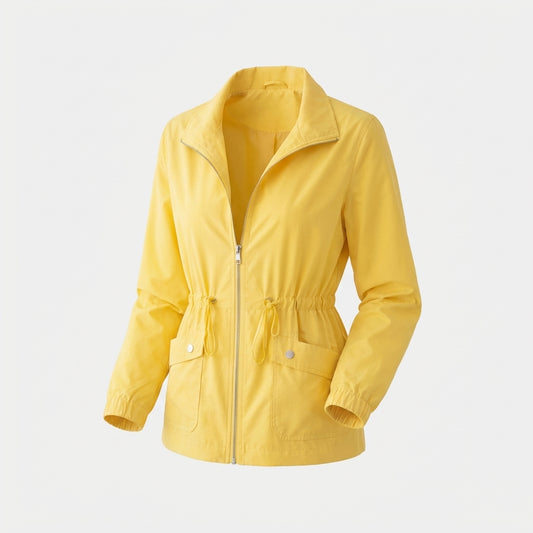 Yellow Polyester Jacket